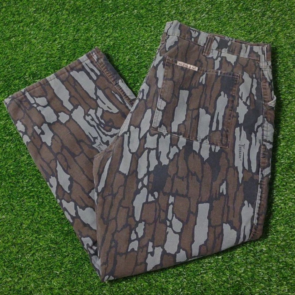 VINTAGE WALLS BLIZZARD PRUF CAMO PANTS WIDE LEG BAGGY FIT REALTREE INSULATED 40